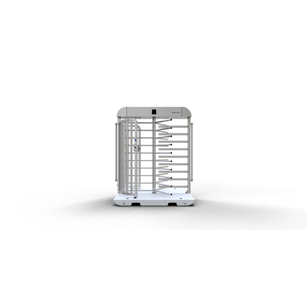 V-Turnstile | dimensions: 2000 x 2000 x 2410 mm, passage width: 850 mm | on concrete plate | purely mechanical